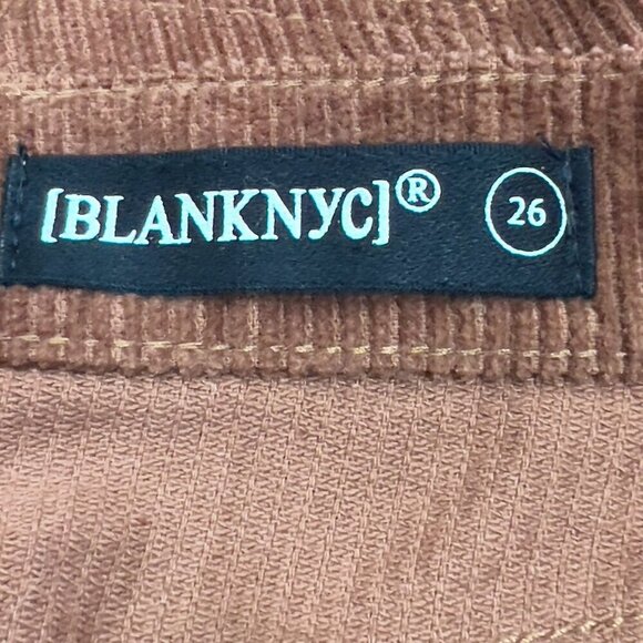 Blank NYC Women's 100% Cotton Corduroy Raw Hem Burnt Orange Skirt Size 26 - Picture 4 of 6